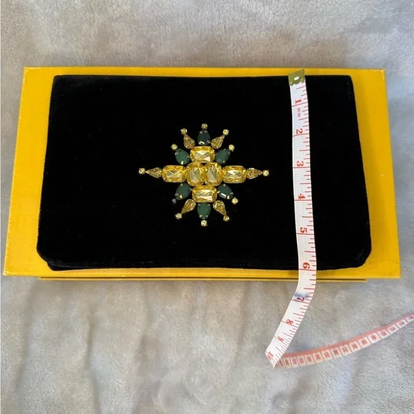 Shiraleah Black Clutch with Gold and Green Accents - Picture 9 of 9